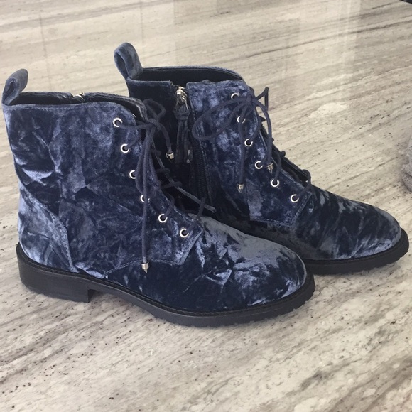 Rebecca Minkoff Gerry Boot moon crushed velvet - Picture 2 of 6